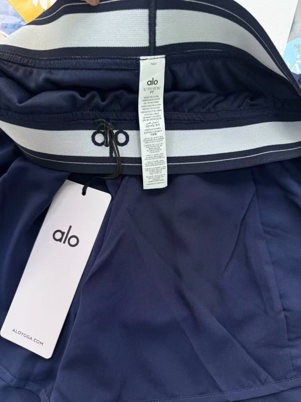 New with Tags😘ALO Yoga Match Point Shorts Navy | Tennis Athletic Short - Picture 5 of 7
